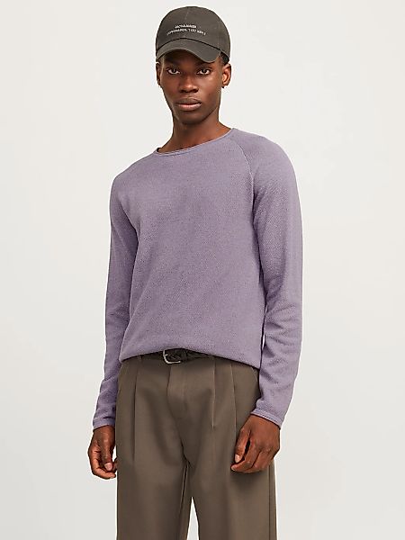 Jack & Jones Rundhalspullover "JJEHILL KNIT CREW NECK NOOS", mit Strukturst günstig online kaufen