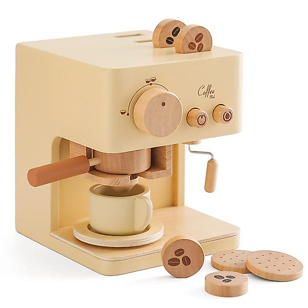 CLTYQ Kinder-Kaffeemaschine Kinderküche Kaffeemaschine Kinder Holz, günstig online kaufen