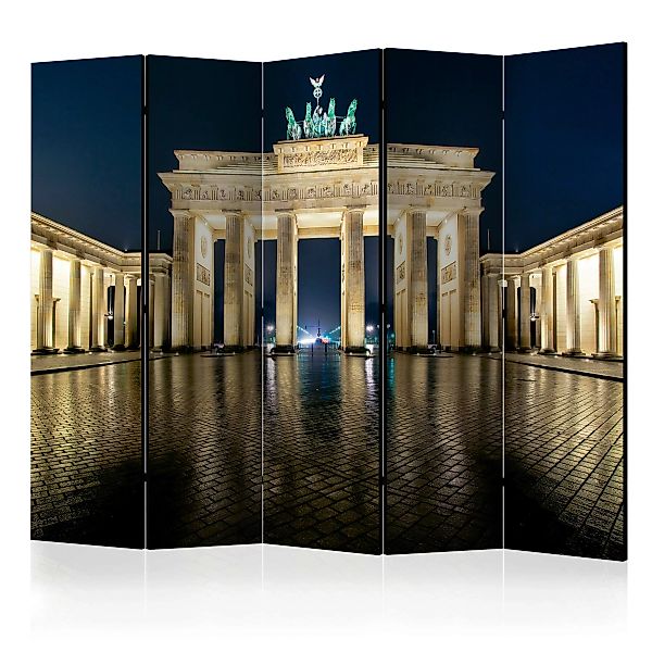 5-teiliges Paravent - Berlin At Night Ii [room Dividers] günstig online kaufen