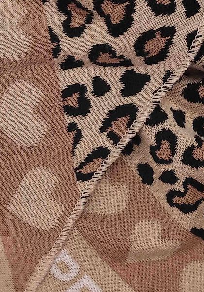 Zwillingsherz Modetuch verbindet Leomuster mit Herzen günstig online kaufen