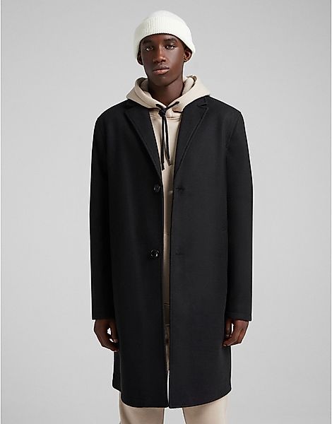 Bershka – Mantel in Schwarz günstig online kaufen