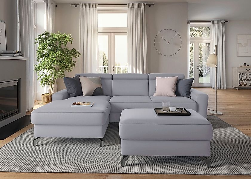 sit&more Ecksofa »Scarlett L-Form«, inklusive Kopfteilverstellung, wahlweis günstig online kaufen