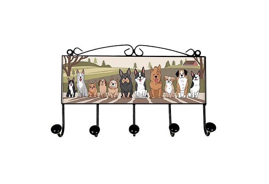 speecheese Garderobenleiste Hunde Kleiderhaken Leiste mit 5 Haken für Hunde günstig online kaufen