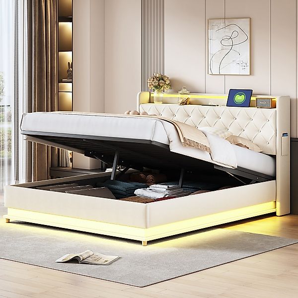 BlingBin Polsterbett Funktionsbett Stauraumbett (1er Set, günstig online kaufen