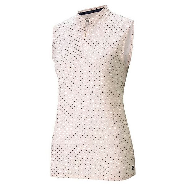 PUMA Poloshirt Puma Golf Polo Cloudspun Sleeveless Polka Rosa Damen L günstig online kaufen