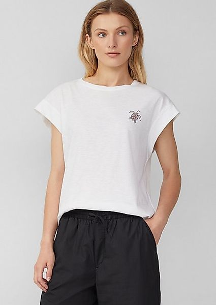 s.Oliver Shirttop T-Shirt im Relaxed Fit mit kleinem Artwork günstig online kaufen