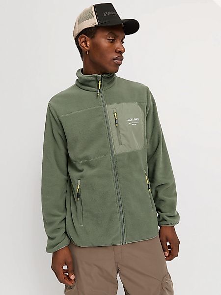 Jack & Jones Outdoorjacke "JJTHEO – Fleecejacke mit Stehkragen und Logoprin günstig online kaufen