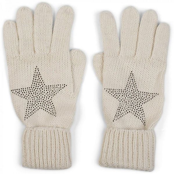 styleBREAKER Strickhandschuhe Strick Handschuhe mit Strass Stern (1-St) günstig online kaufen
