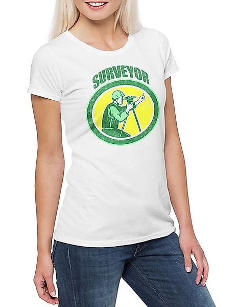 Urban Backwoods Print-Shirt Surveyor II Damen T-Shirt Gutachter Experte Ing günstig online kaufen