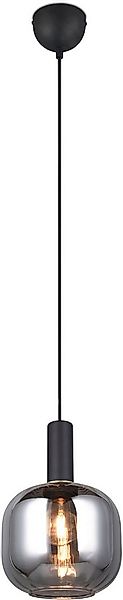 TRIO Leuchten Pendelleuchte DIVA, E27 Hängelampe 1-flammig mit Glasschirm, günstig online kaufen