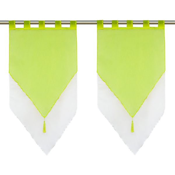 Delien Scheibengardine Lydia (2 St), Schlaufen, mit Quaste Panneaux günstig online kaufen