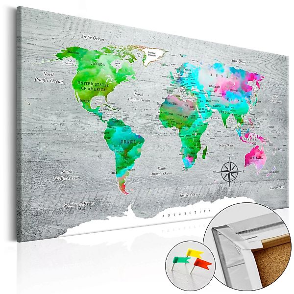 Korkbild - Green Paradise [cork Map] günstig online kaufen