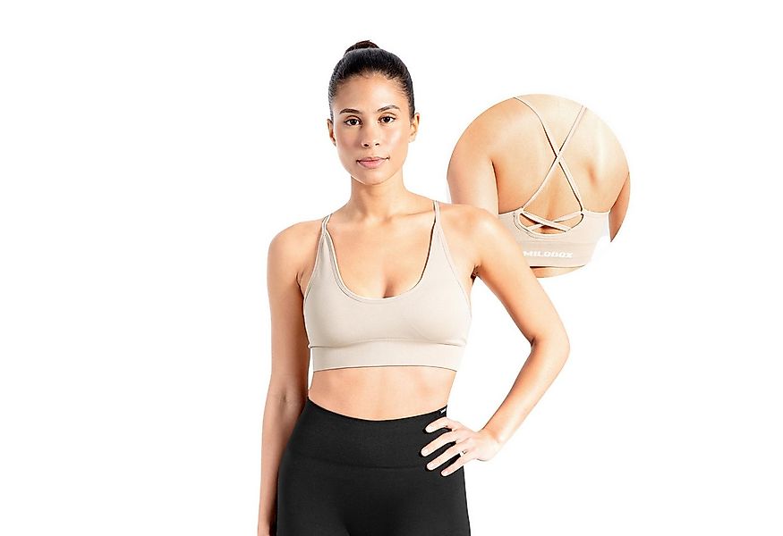 Smilodox Sport-BH Cetrina, Seamless Sport Bra eleganter Rückenausschnitt Fi günstig online kaufen