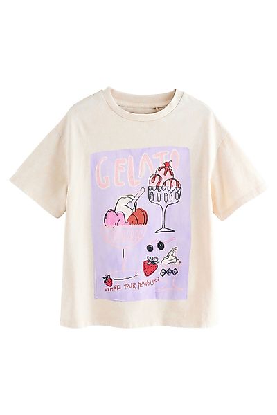 Next Oversize-Shirt Oversized T-Shirt mit Food-Grafik günstig online kaufen