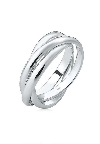 Elli Fingerring Wickelring Trio Trini Basic Schmuck Geschenk 925 Silber, Ri günstig online kaufen