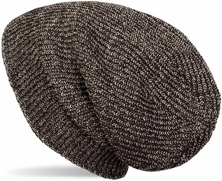 styleBREAKER Strickmütze "Melierte Feinstrick Beanie Mütze mit Fleece" 1 St günstig online kaufen