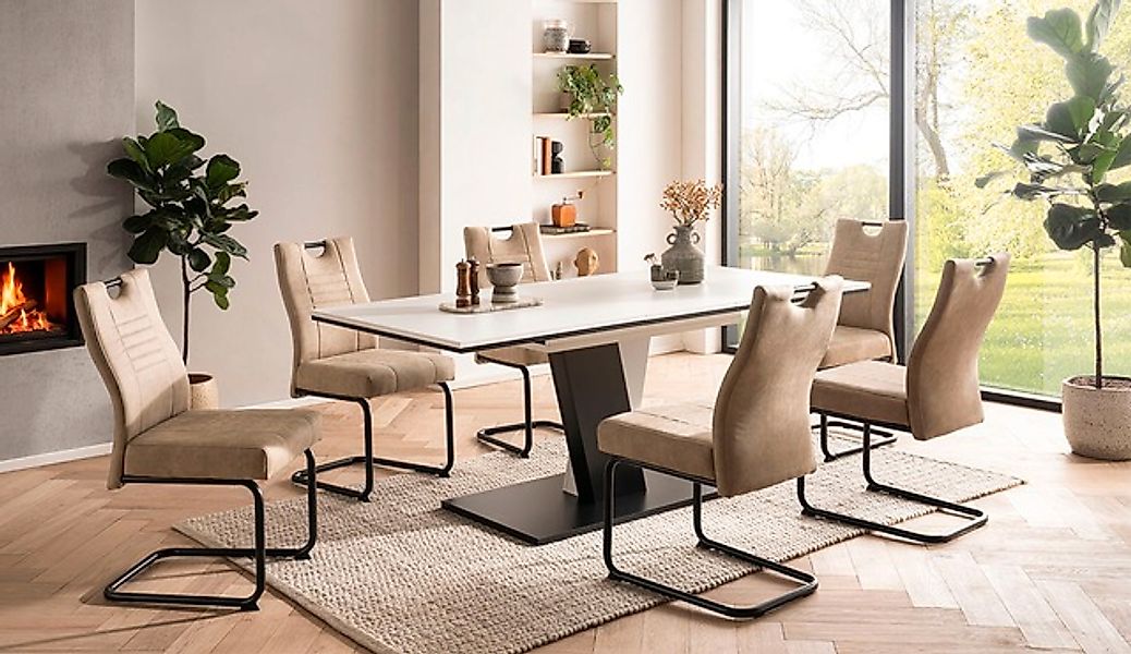 OTTO home Essgruppe »"Altona", Esstisch ausziehbar plus 6 Stühle, TOPSELLER günstig online kaufen
