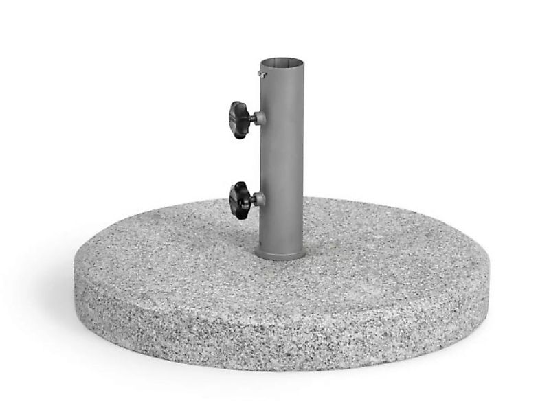 Bodenplatte Granit geflammt 63 kg rund mit Hülse Ø 4 cm günstig online kaufen
