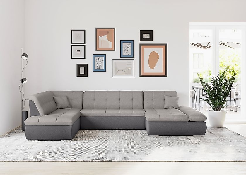 DOMO collection Wohnlandschaft "Moric U-Form auch in Cord", im XXL-Format, günstig online kaufen