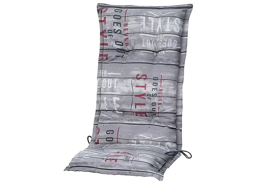 Madison Hochlehnerauflage C 067 Annebeth grey Gartenstuhl Auflagen Kissen P günstig online kaufen