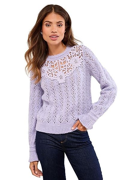 LIPSY Strickpullover Lipsy Strickpullover mit Spitzenpasse, Regular (1-tlg) günstig online kaufen