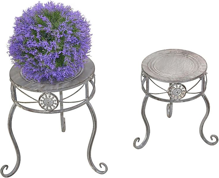 HOFMANN LIVING AND MORE Blumenhocker Blumenständer im Shabby Look (Set, 2 S günstig online kaufen