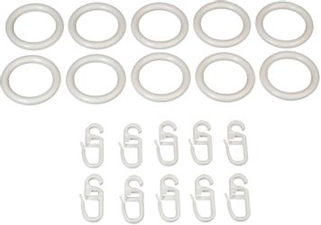 Liedeco Gardinenring, Gardinenstangen, (Set, 10-St., mit günstig online kaufen