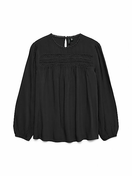 Vero Moda Langarmbluse "VMDEBBIE LS PLEAT TOP WVN GA NOOS" günstig online kaufen