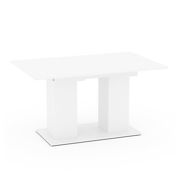 Vicco Esstisch Dix, Weiß, 140 x 90 cm (1-St) günstig online kaufen