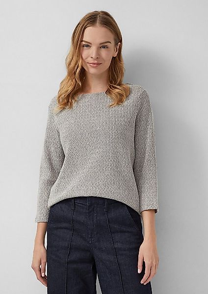 s.Oliver 3/4-Arm-Shirt T-Shirt Strukturiertes Shirt mit 3/4-Arm günstig online kaufen