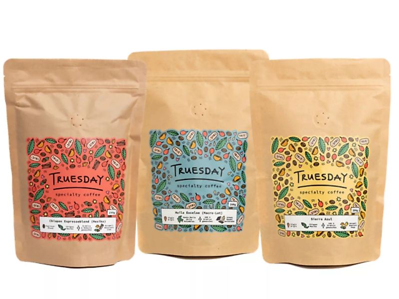 Truesday Espressos Im Bio-beutel - 3er Geschenkset günstig online kaufen