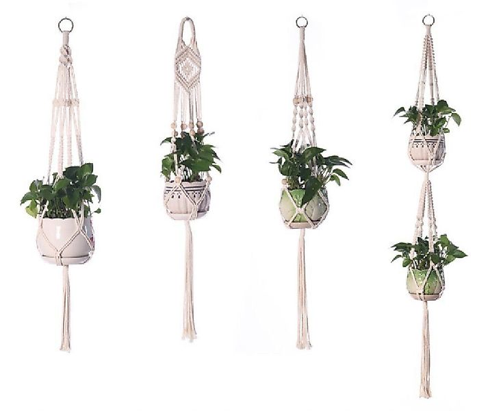 Coonoor Dekohänger Makramee Blumenampel, Blumentopf Pflanzen günstig online kaufen