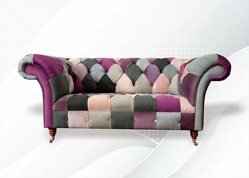 JVmoebel Chesterfield-Sofa, Wohnzimmer Möbel Stoff Textil Bunte Chesterfiel günstig online kaufen