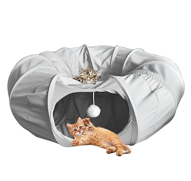 Elegear Tiertunnel 88cm Katzentunnel, Katzenspielzeug mit 3 Form, Cooles Fe günstig online kaufen