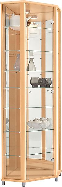 fif möbel Eckvitrine »TRIO Höhe ca. 172 cm, ink. Beleuchtung«, Eckvitrine/G günstig online kaufen