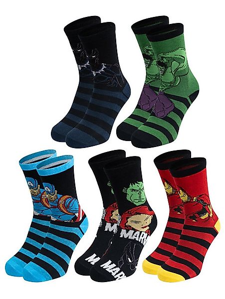 United Labels® Socken Marvel Socken Sneaker Strümpfe (5er Pack) 40-45 günstig online kaufen