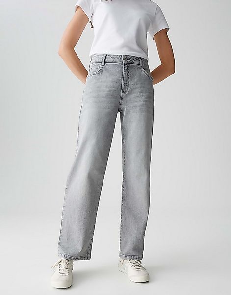 OPUS 5-Pocket-Jeans MIVA ALIGN aus BCI Cotton Mix Mid Rise gerader Beinverl günstig online kaufen