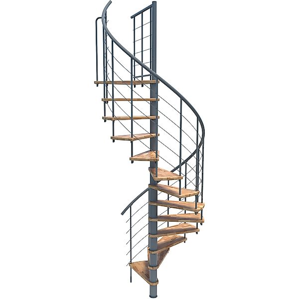 Minka Spindeltreppe Venezia Smart Buche Grau Ø140 cm Geschoßhöhe bis 305,5 günstig online kaufen