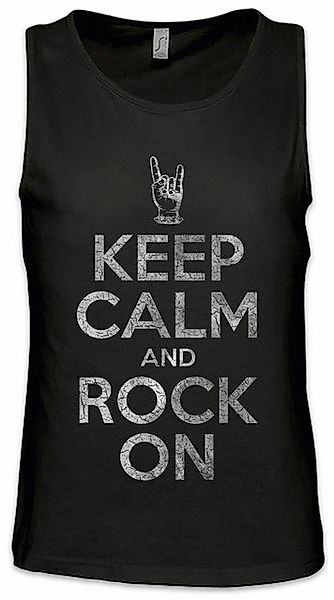 Urban Backwoods Tanktop Keep Calm And Rock On Ärmelloses T-Shirt Heavy Meta günstig online kaufen