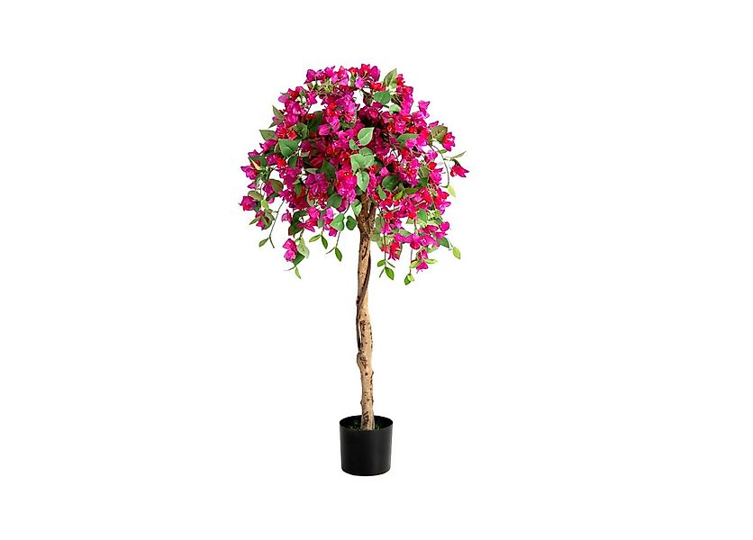 Kunstpflanze, COSTWAY, Höhe 135 cm, Kunstblume im Topf, mit Azalee-Blumen günstig online kaufen