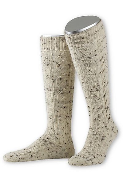 Lusana Trachtensocken Kniestrümpfe Herren - L8995T - naturmeliert, nussmeli günstig online kaufen