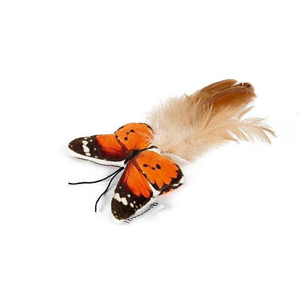 Beeztees Tierkuscheltier Katzenspielzeug Fligo Schmetterling orange günstig online kaufen