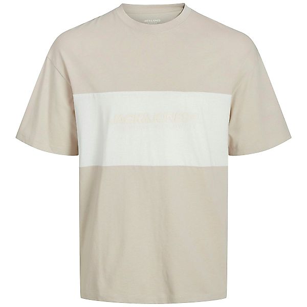 Jack&Jones T-Shirt aus Baumwolle Farbe beige Größe: 4XL günstig online kaufen