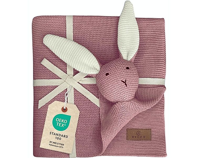 Babydecke DIKOS® Babydecke SCHMUSE-HASE Baby Geschenk Mädchen Junge Geschen günstig online kaufen