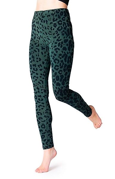 PANASIAM Leggings Unikat Batik Leggings Leopard Muster aus natürlicher Visk günstig online kaufen