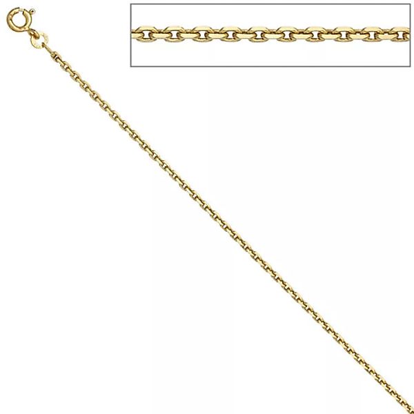 SIGO Ankerkette 585 Gelbgold 1,9 mm 50 cm Gold Kette Halskette Goldkette Fe günstig online kaufen