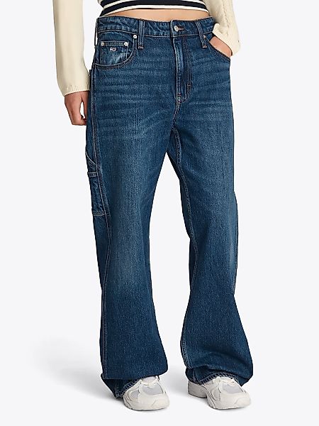 Tommy Jeans Relax-fit-Jeans "Mia Mid Rise Relaxed Straight", in blauer Wasc günstig online kaufen