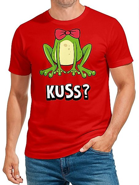 MoonWorks Print-Shirt Herren T-Shirt Fasching Karneval Frosch Prinz Kostüm- günstig online kaufen