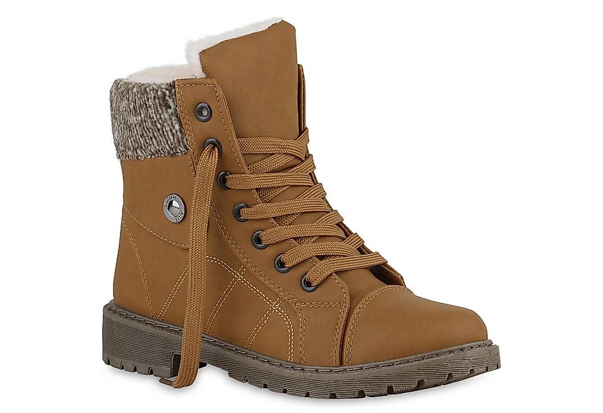 VAN HILL 840853 Stiefelette Damen Warm Gefütterte Worker Boots Bequeme Prof günstig online kaufen