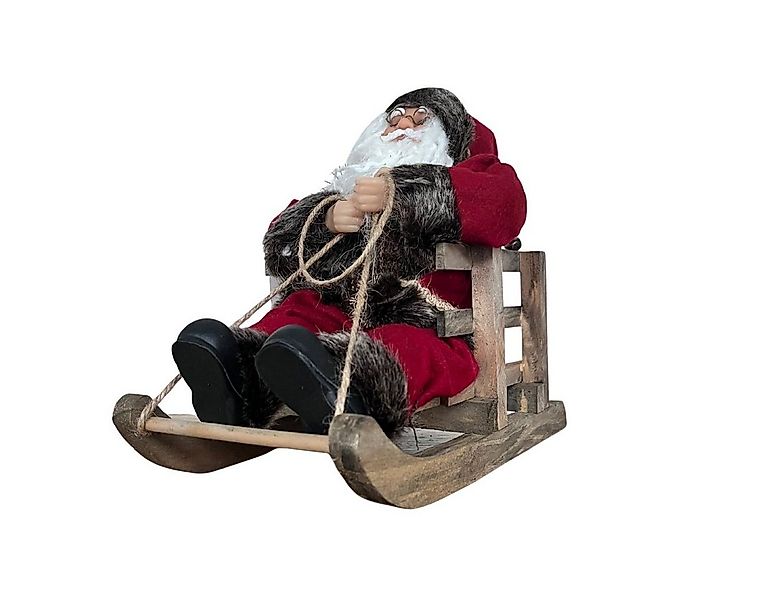 Wohnando Dekofigur Weihnachtsmann auf Schlitten,Weihnachtsdeko, Santa Claus günstig online kaufen